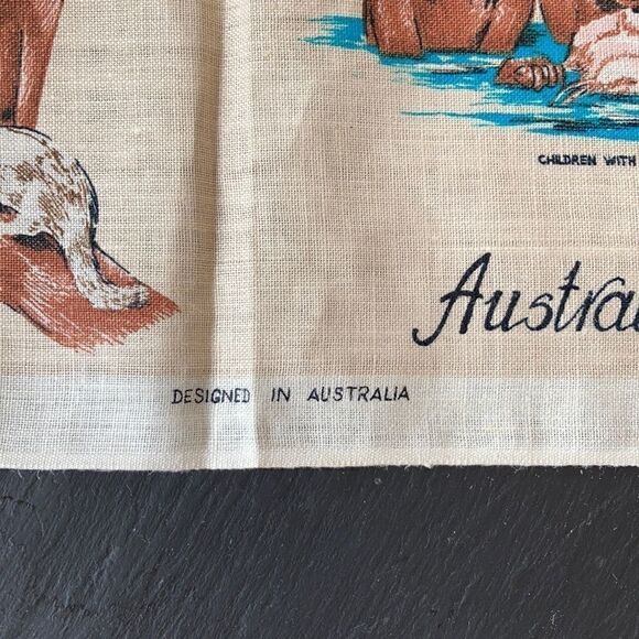 Linen New Handpainted towel wall hanging 18” x 31” - Picture 5 of 16